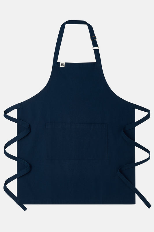 Amaia - Midweight Cotton Apron in Navy