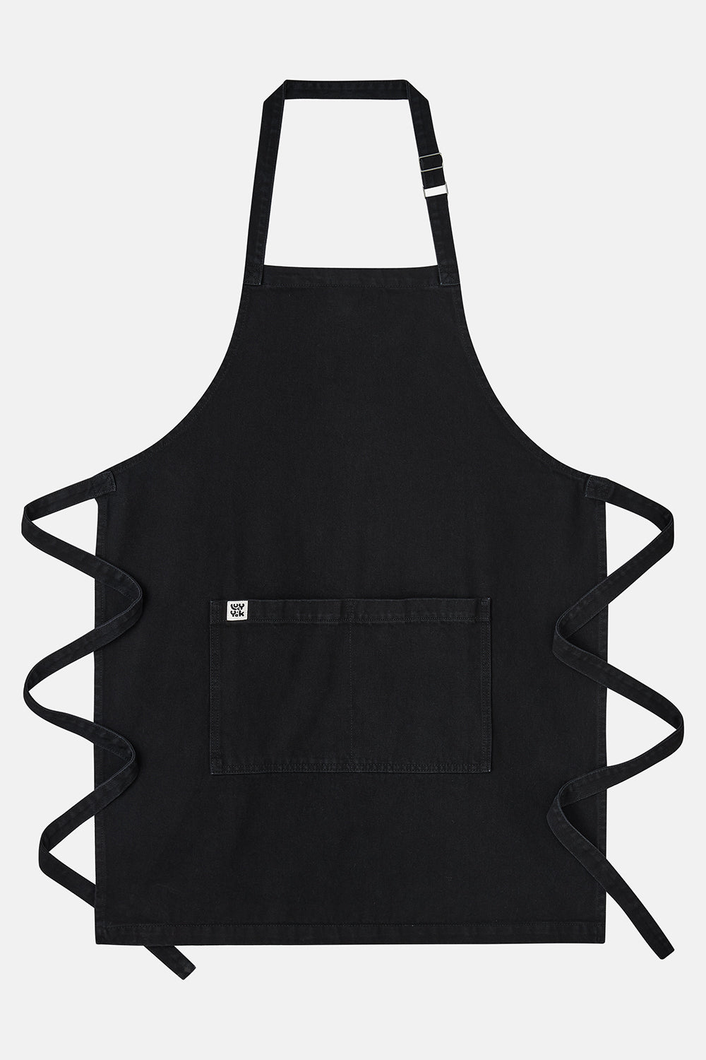 Amaia - Heavyweight Denim Apron in Washed Black