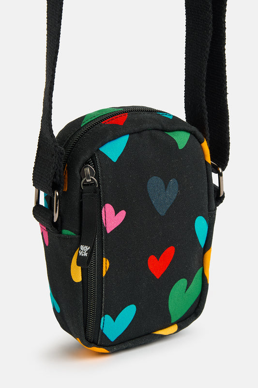 Brady - Crossbody Bag in Multi Cupid Print