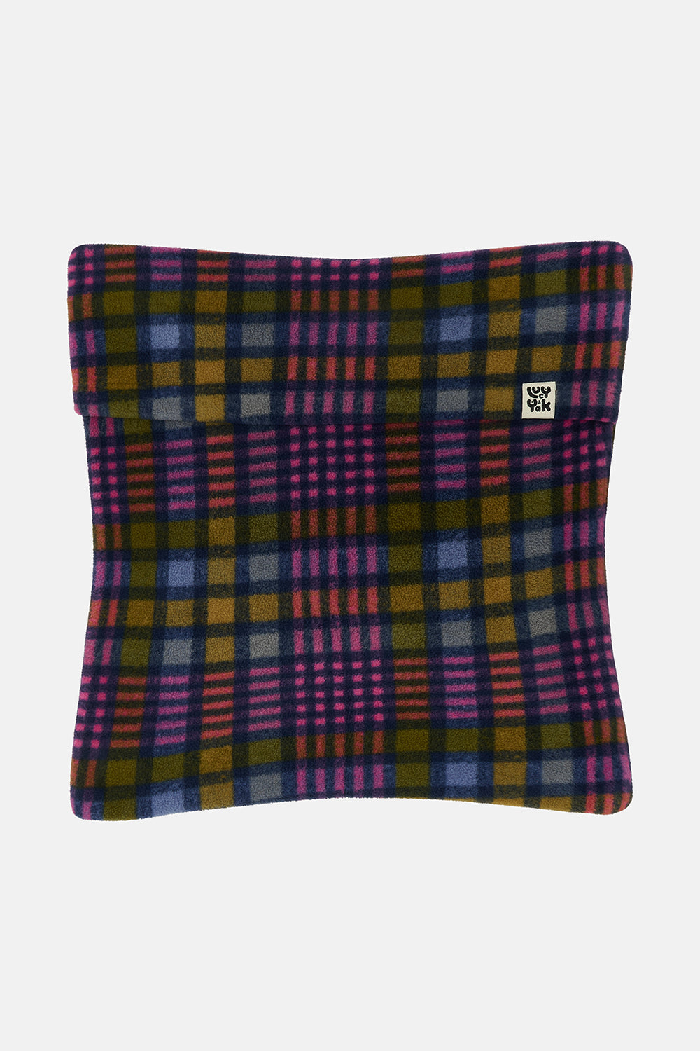 Bruna - Cushion Cover in Purple Grunge Check