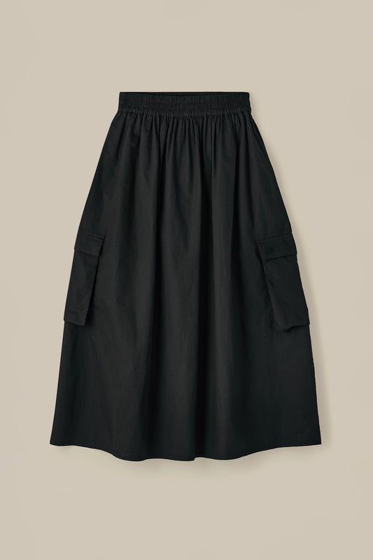 Dakota - Midi Skirt in Black