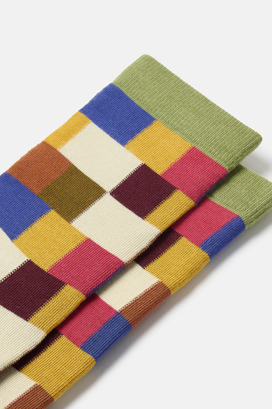 JoJo - Cotton Socks in Grandmas Attic Checkerboard