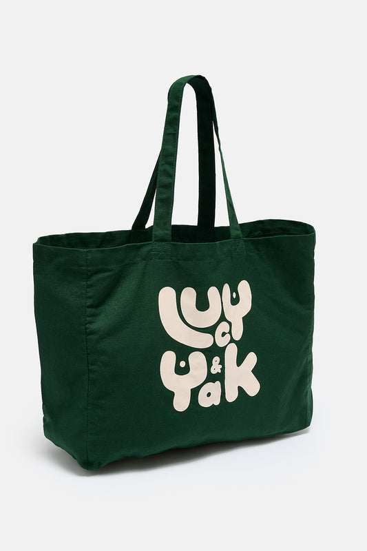 Large Tote Bag in Posy Green