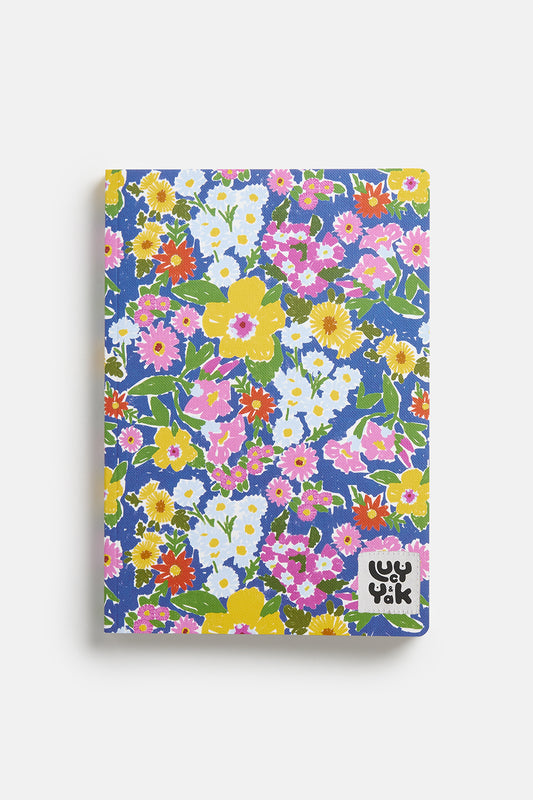 Nori - Notebook in Island Blooms Scribbled Floral Print
