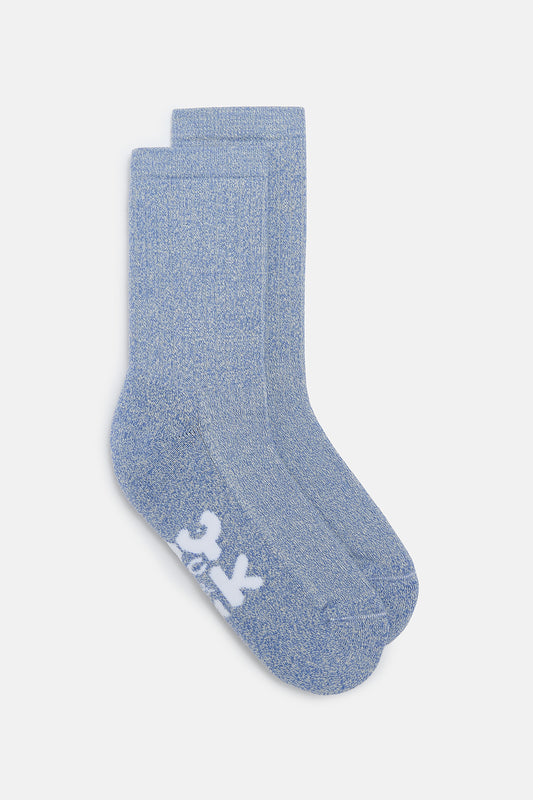 Sienna - Thick Cotton socks in Heron Blue Marl