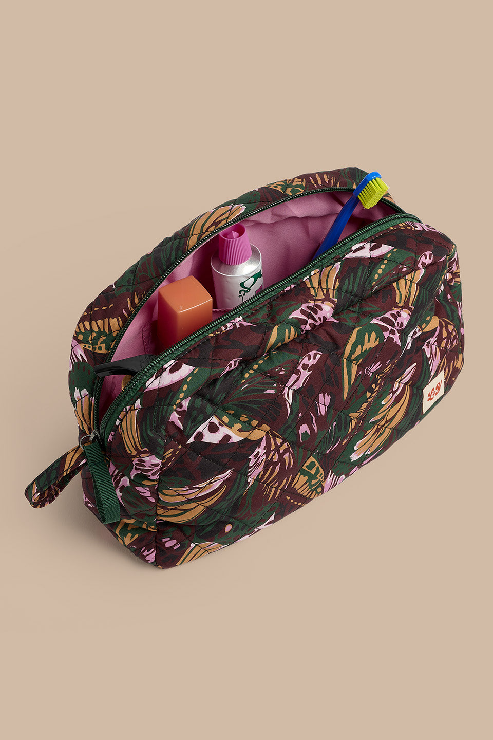 Amaliah - Large Washbag in Botanist Butterfly