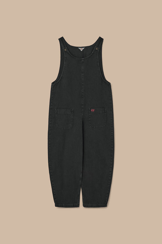 Ara - Denim Dungarees in Washed Black