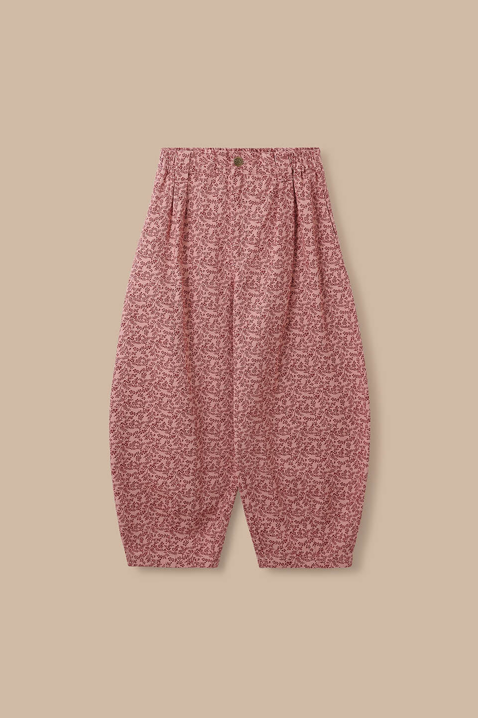 Ashby - Cotton Barrel Trouser in Pink Palace Ditsy Floral