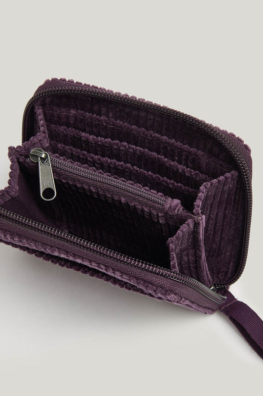 Evan - Corduroy Purse in Plum Perfect