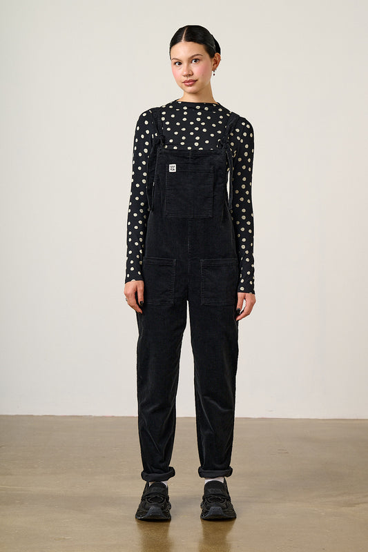 Sara - Mock Neck Viscose Top in Polka Dot