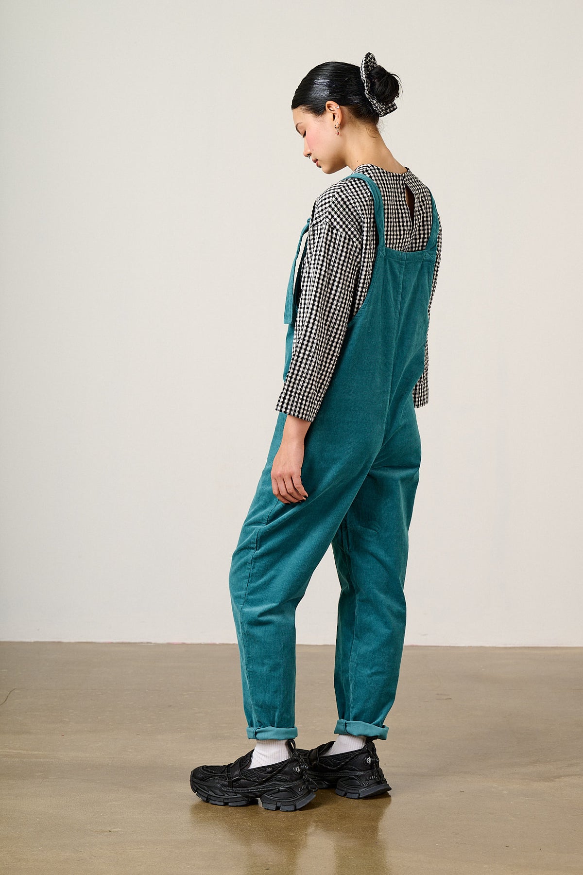 Original - Organic Corduroy Dungarees in Harbour Blue
