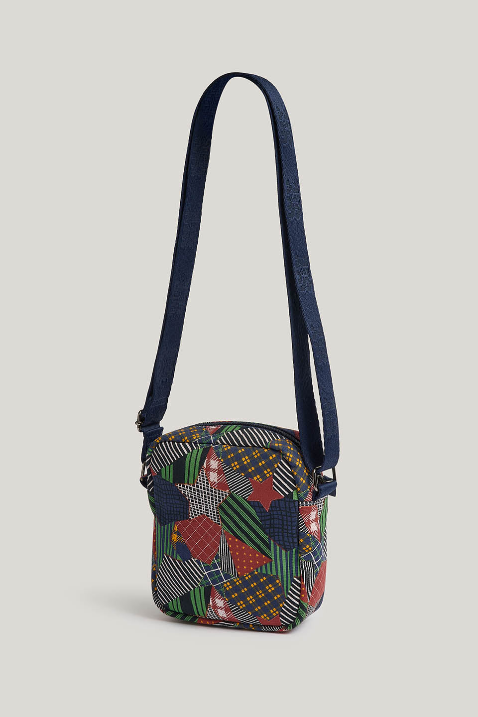 Roxton - Cotton Crossbody Bag in Star Patchwork Print