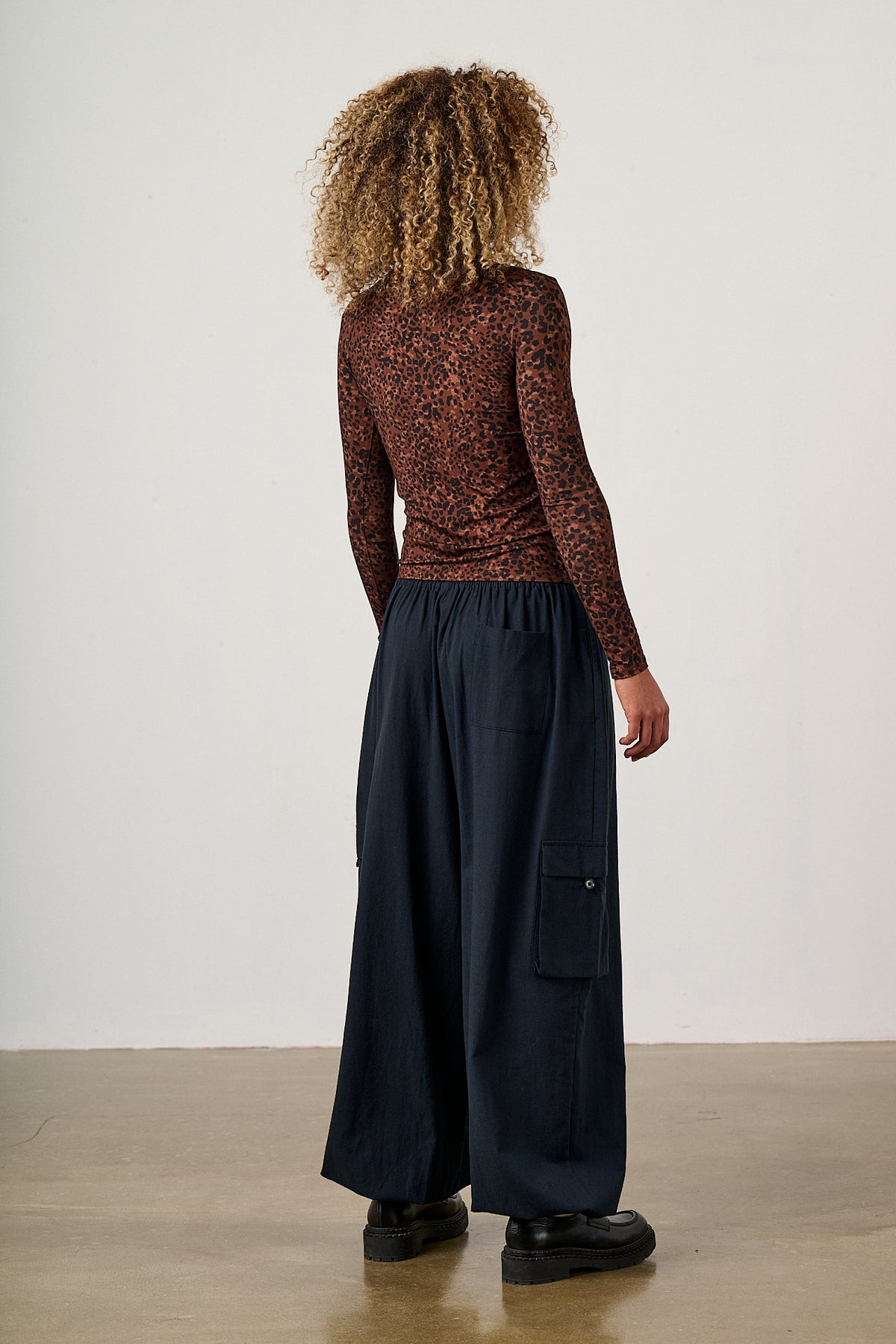 Rumi - Wide Leg Trousers Organic Cotton in Black