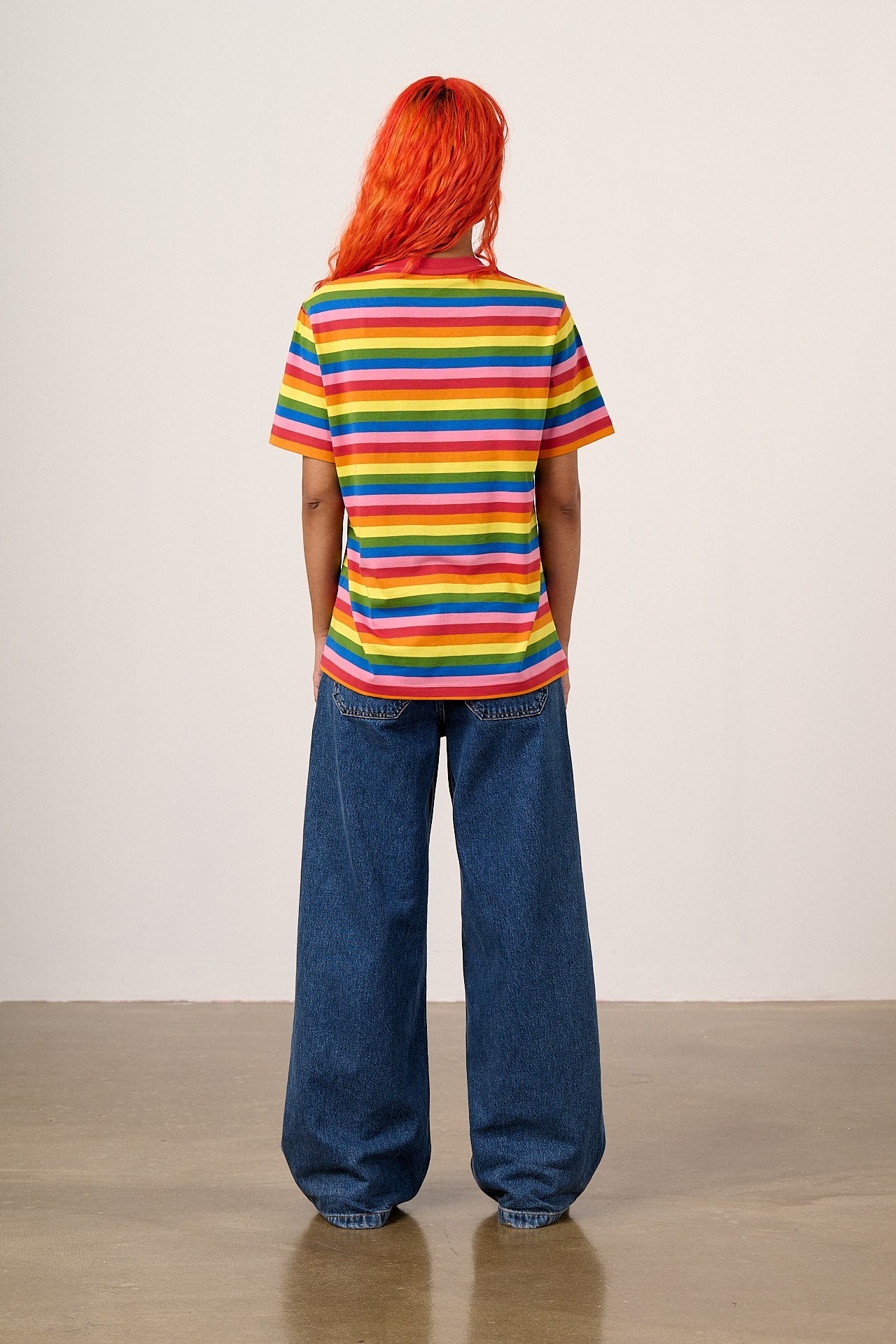 Denver - Cotton T-Shirt in Vida Stripe
