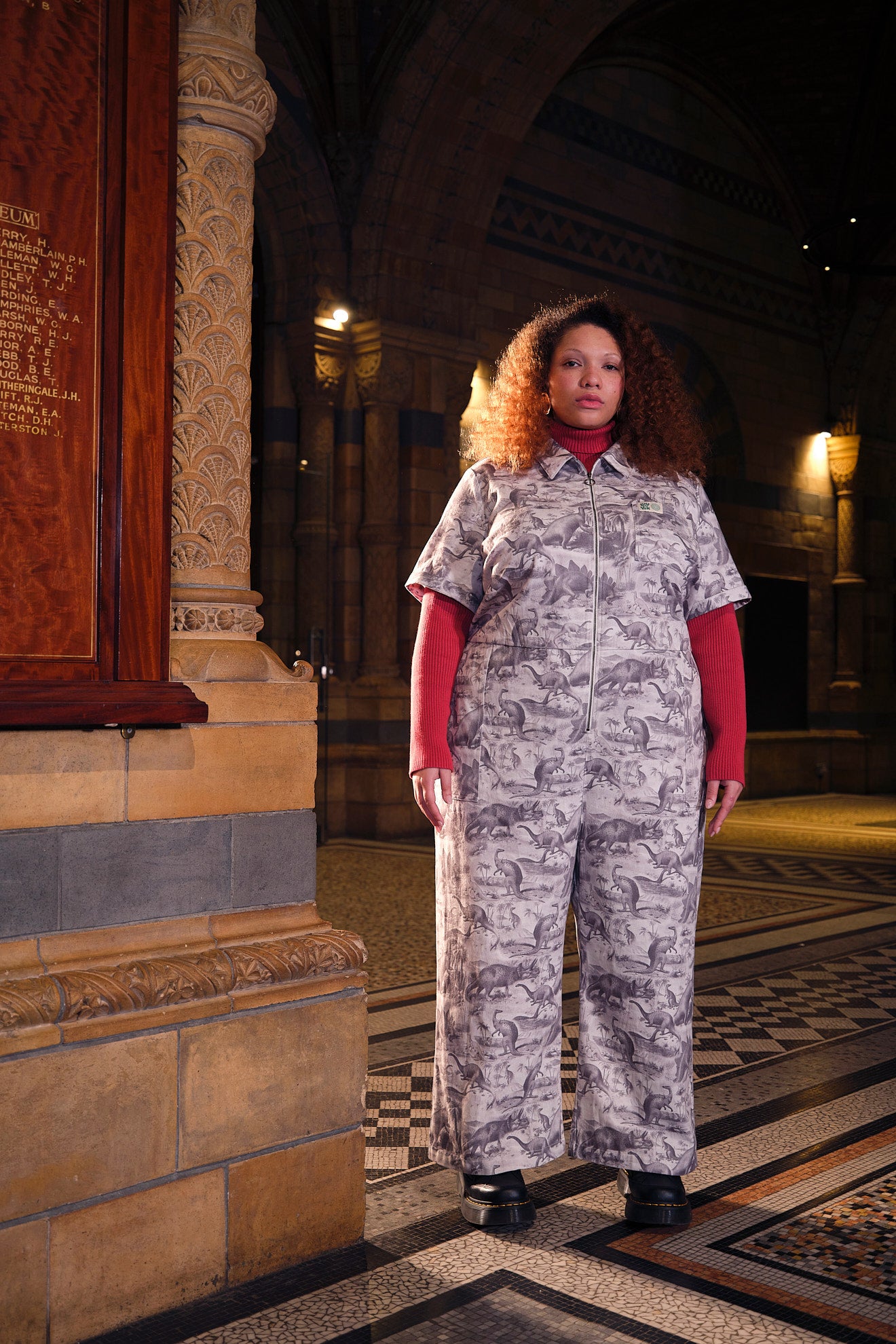 L.E. Ragan - Cotton Jumpsuit in Dinosaurs Natural History Museum & Yak –  Lucy & Yak