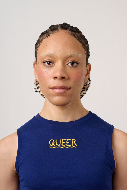 Bee Illustrates Pride 2026 - Etienne - Cotton Vest in Navy