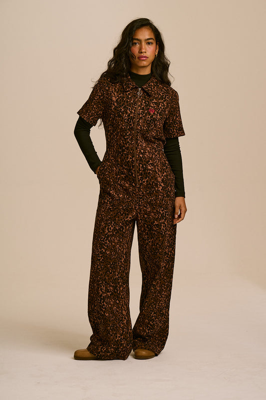 Finnegan - Organic Cotton Full Length Jumpsuit in Animal