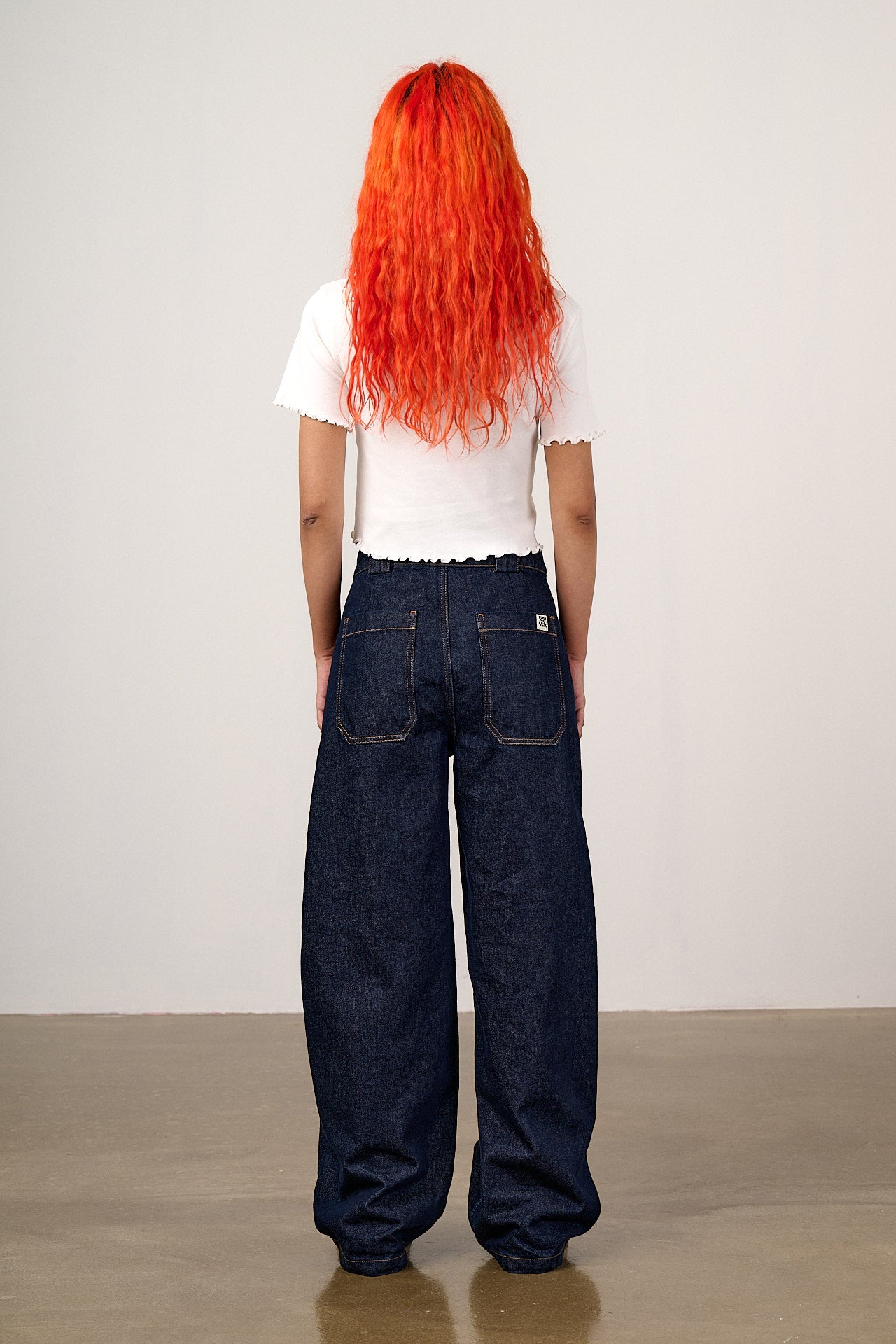 Greta - Cropped Cotton Top in Ecru