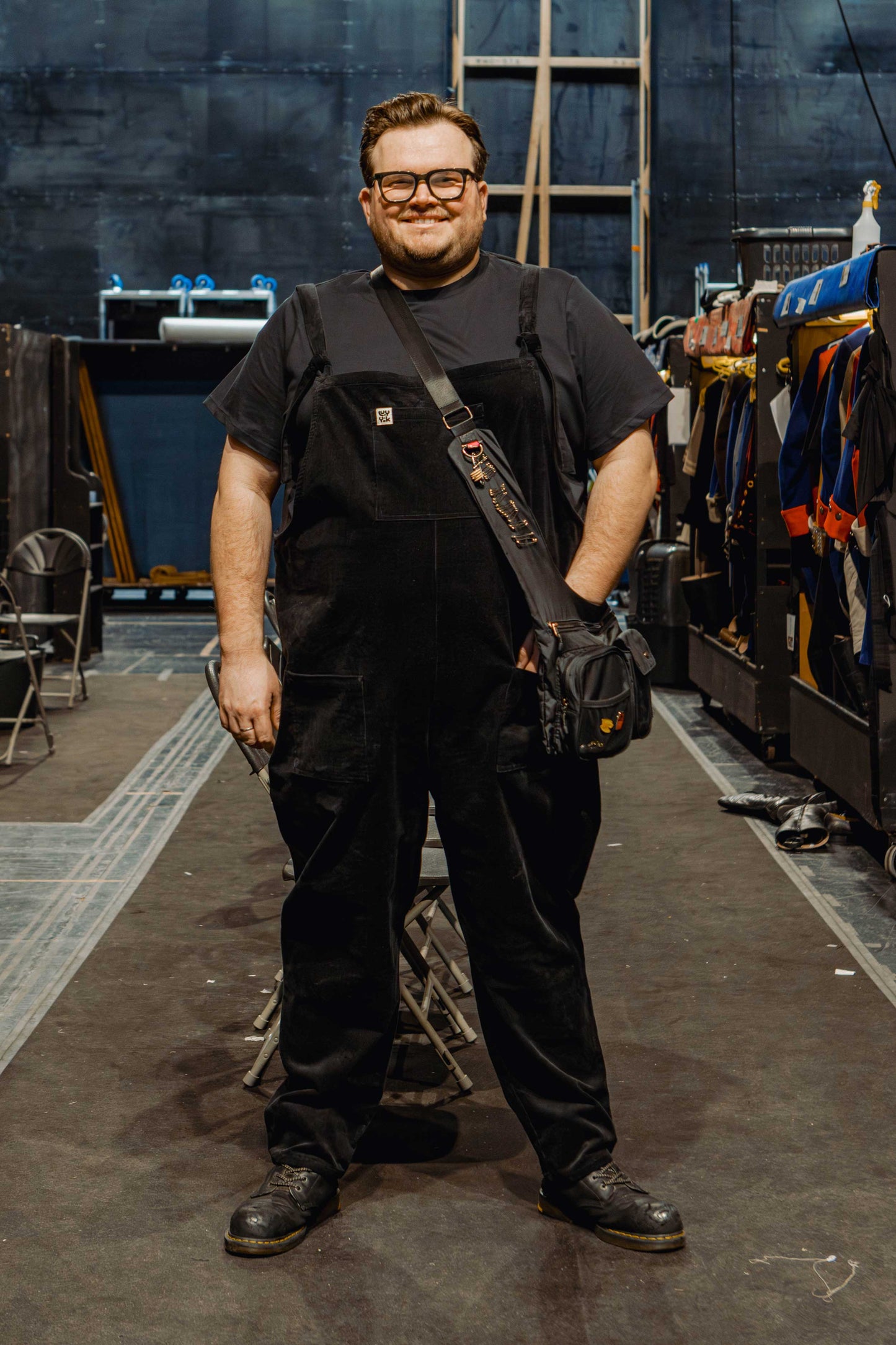 Original - Corduroy Dungarees in Black