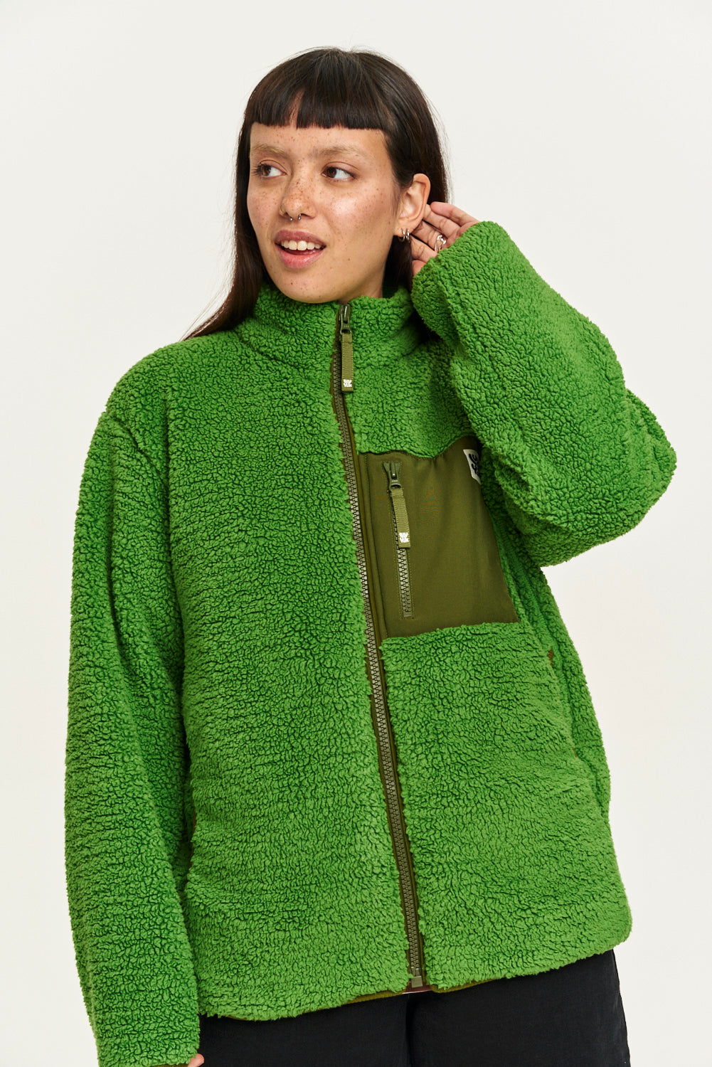 Harper Fleece Jacket RECYCLED BOTTLES Zest Green Lucy Yak harper-fleece-jacket-recycled-bottles-zest-green-lucy-yak