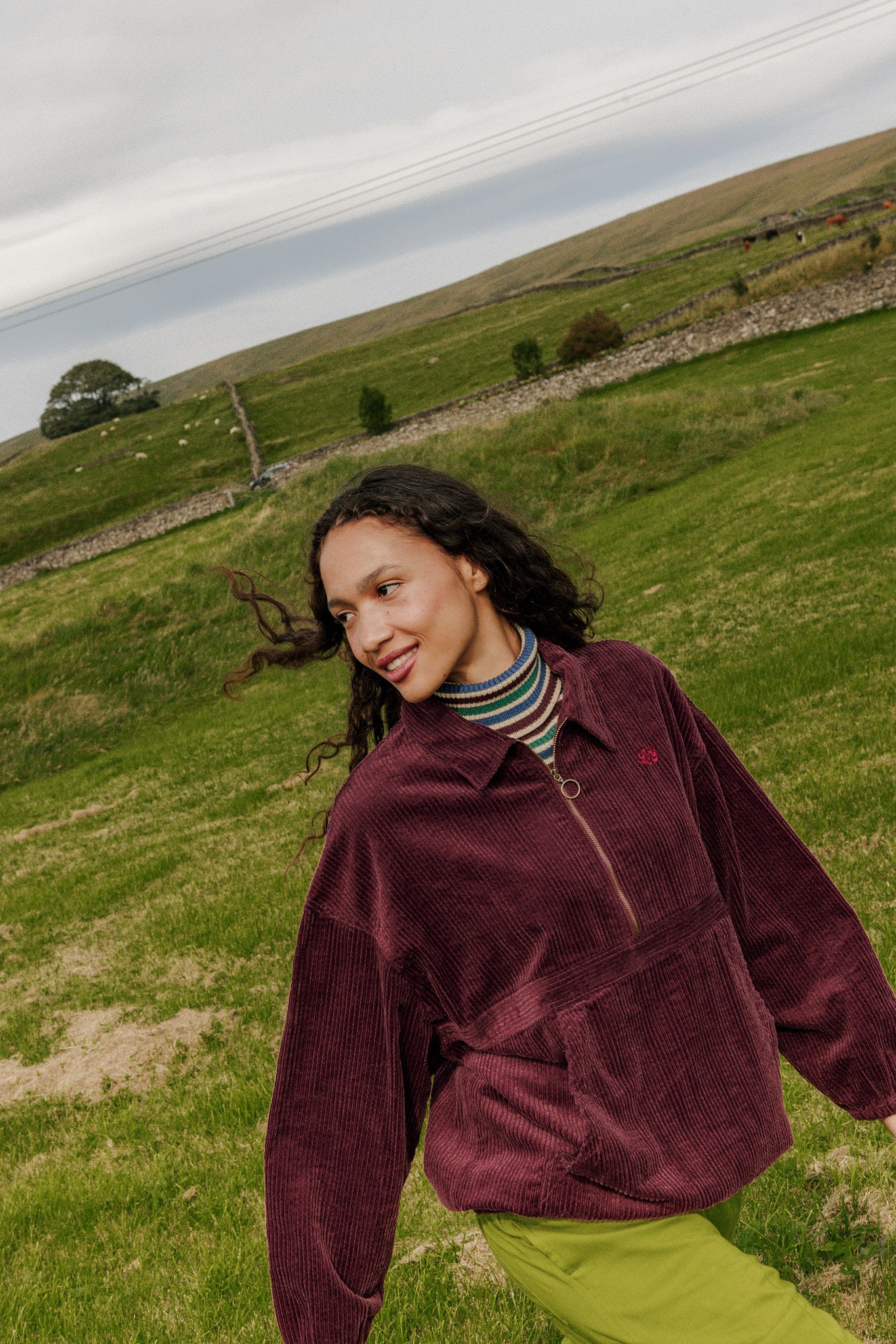 Hiezu - Corduroy Jacket in Burgundy – Lucy & Yak