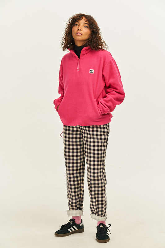 Stevie - Soft Polar Fleece in Fandango Pink