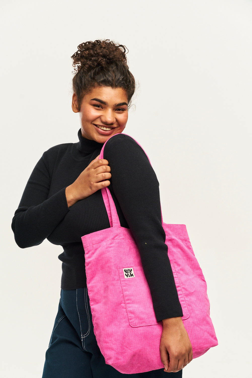 Tote Bag: ORGANIC CORDUROY - Power Pink – Lucy & Yak