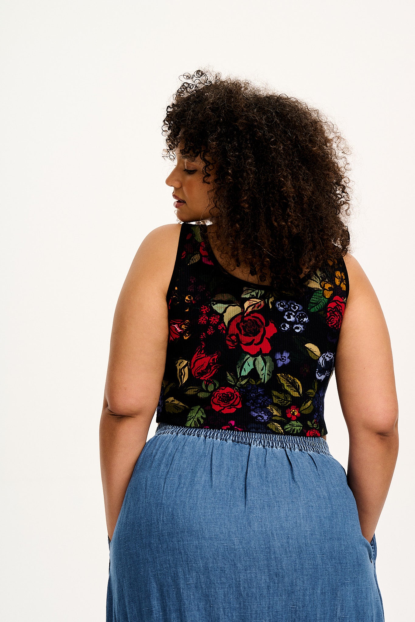 Josy - Vest Top in Maria Print