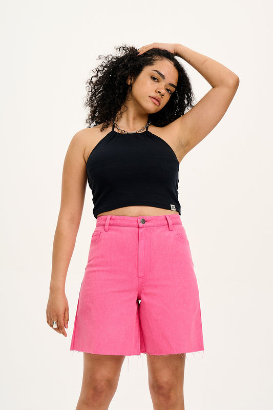 Parker - Denim Shorts in Pink Wash