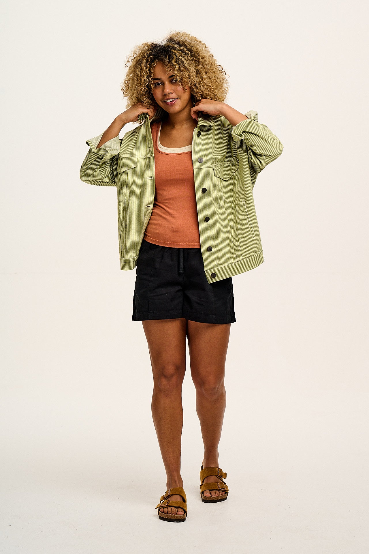 Charlie - Cotton Shorts in Black