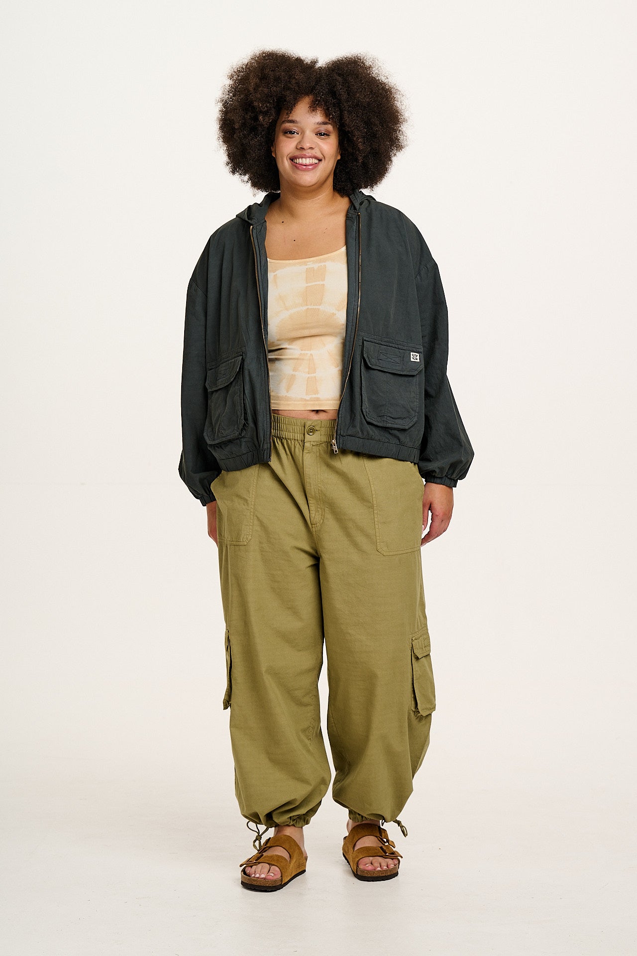 Jai - Lightweight Cotton Jacket in Midnight Black