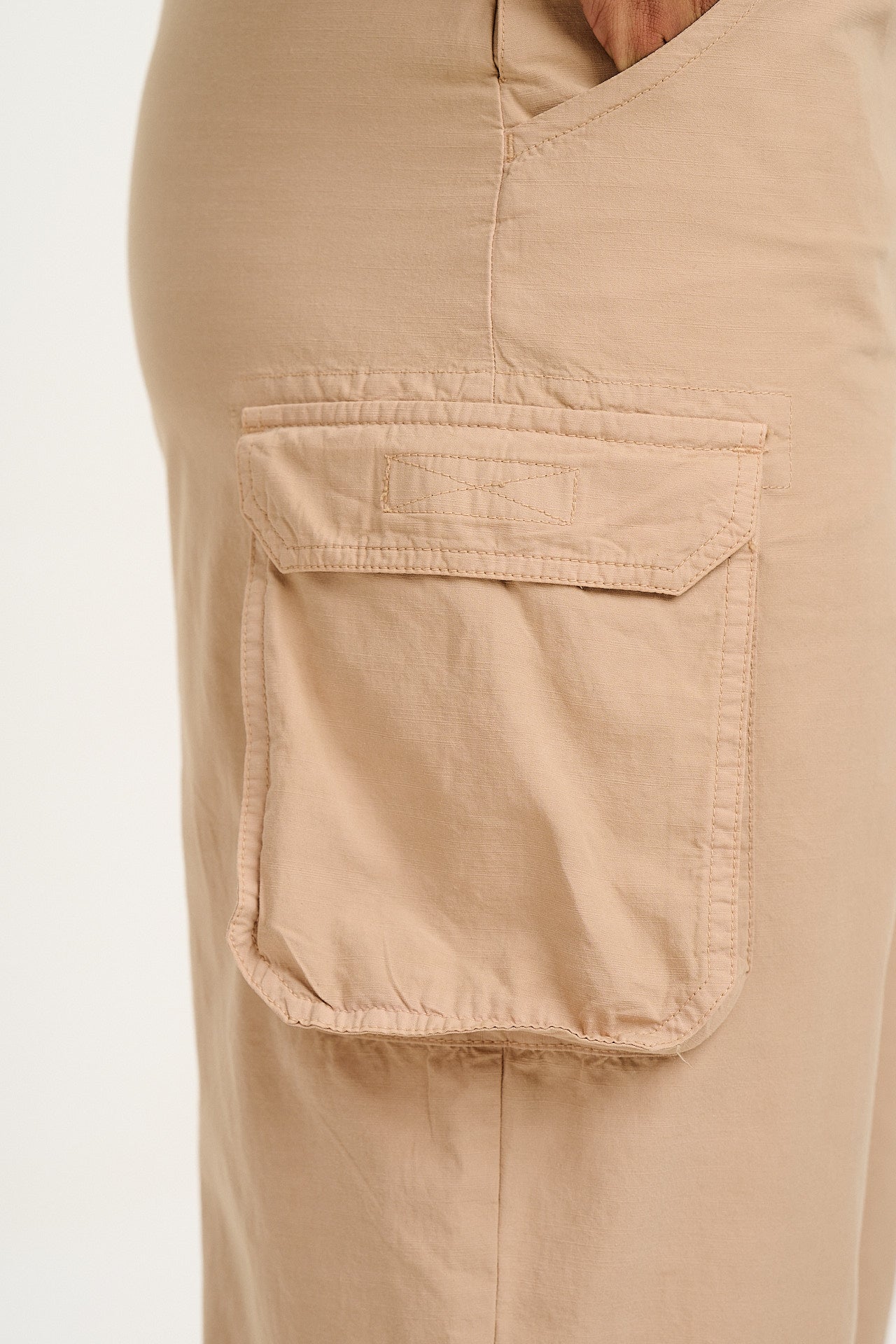 Colorado - Cotton Cargo Dungarees in Beige