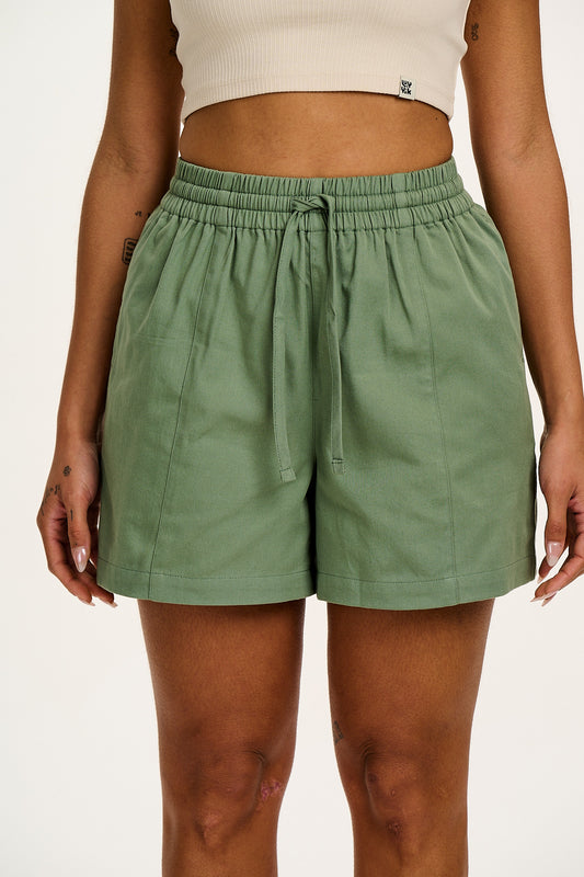 Charlie - Cotton Shorts in Green Bay