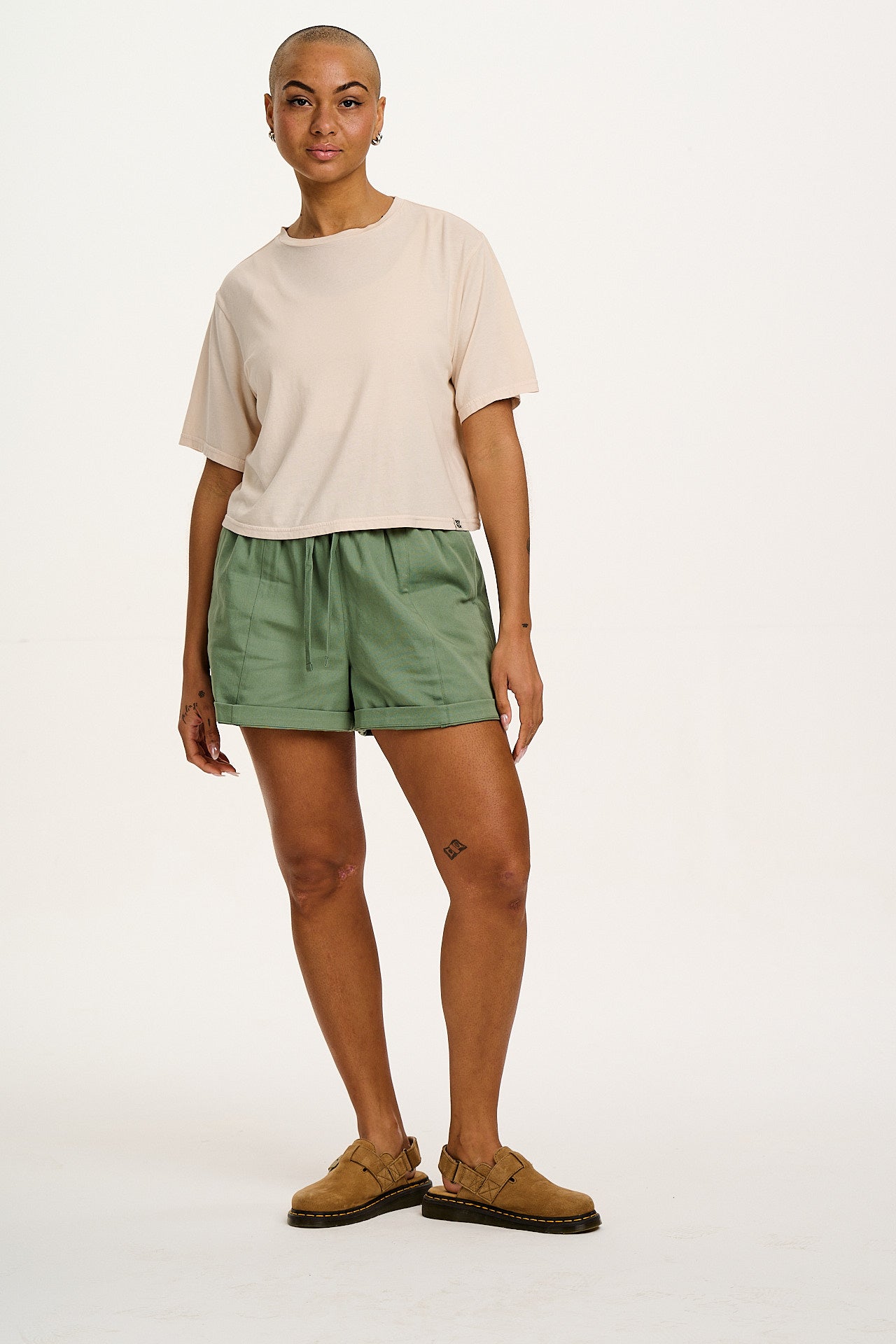 Charlie - Cotton Shorts in Green Bay