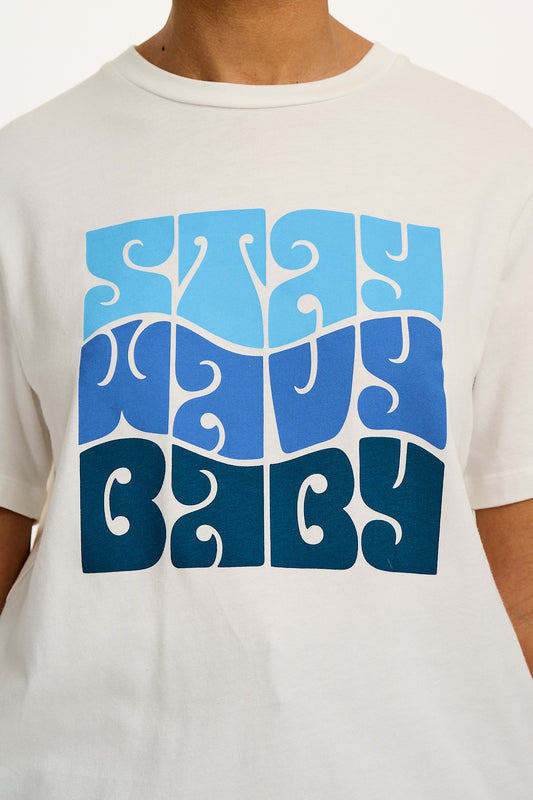 Denver - Cotton T-Shirt in Stay Wavy Print