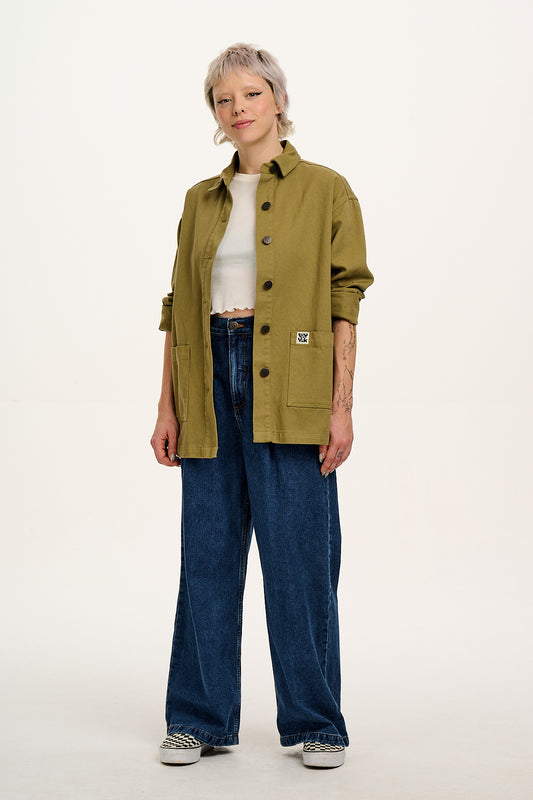 Olly - Cotton Jacket in Herb Garden Green