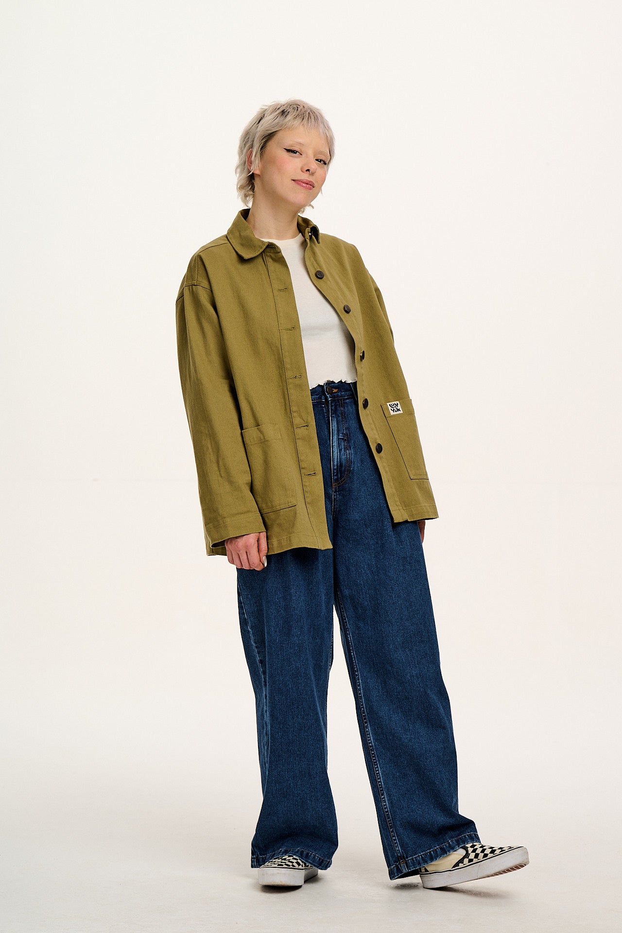 Olly - Cotton Jacket in Herb Garden Green