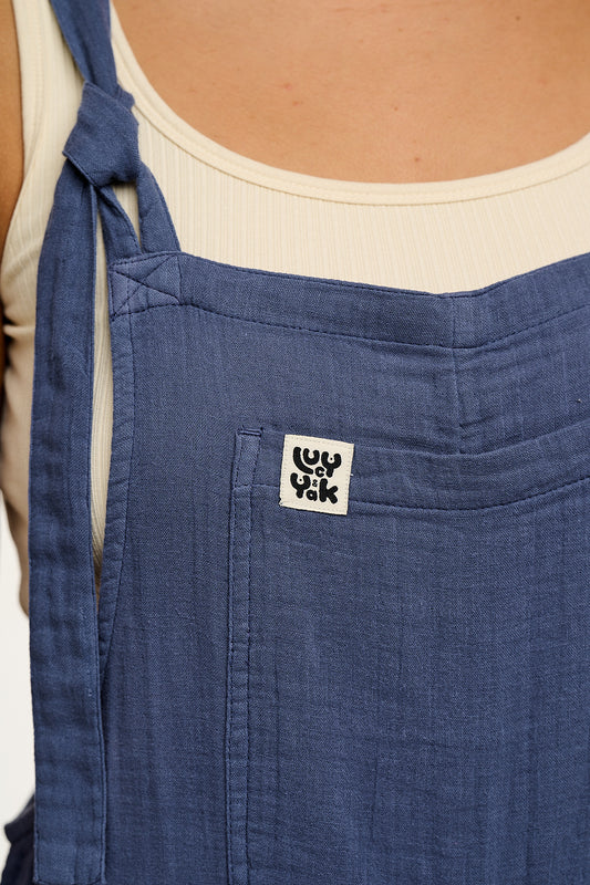 Original - Cotton Dungarees in Vintage Indigo Blue