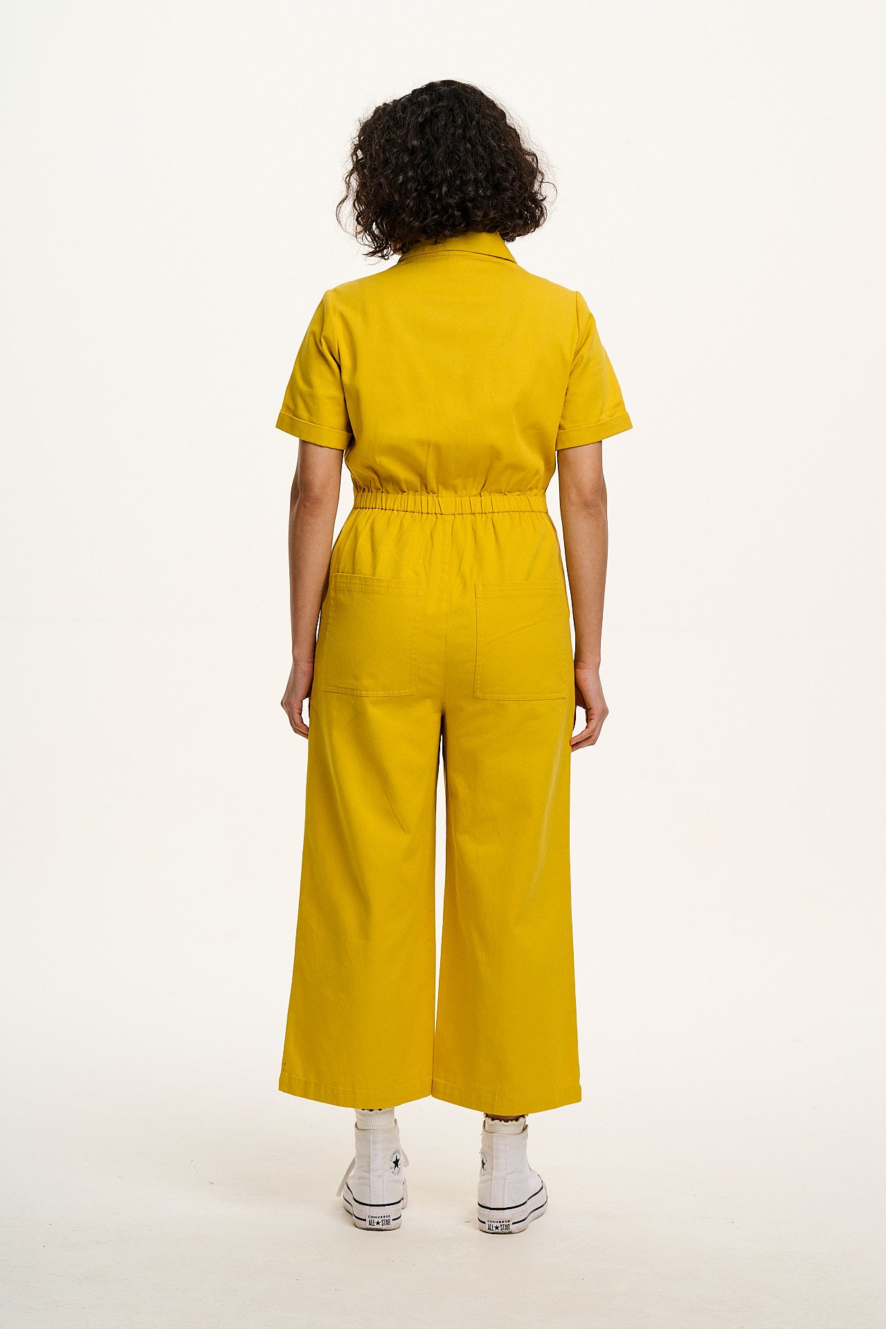 Ragan - Cotton Jumpsuit in Freesia Yellow