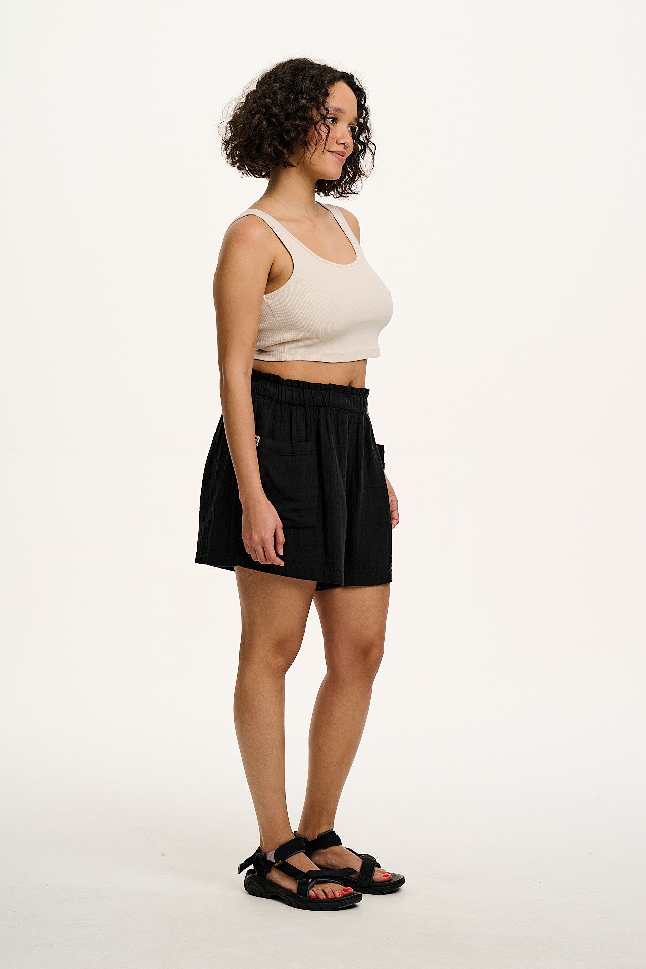 Sierra - Cotton Shorts in Black