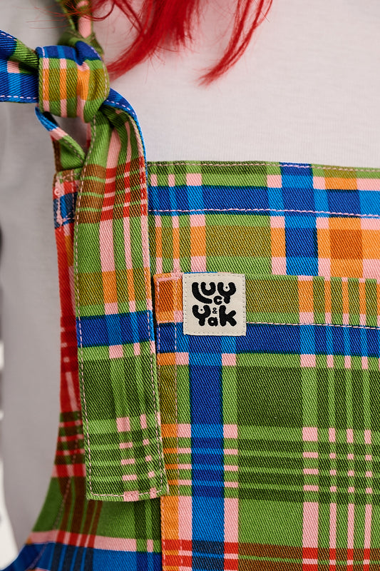 Mini Pini - Cotton Dress in Kitchen Check