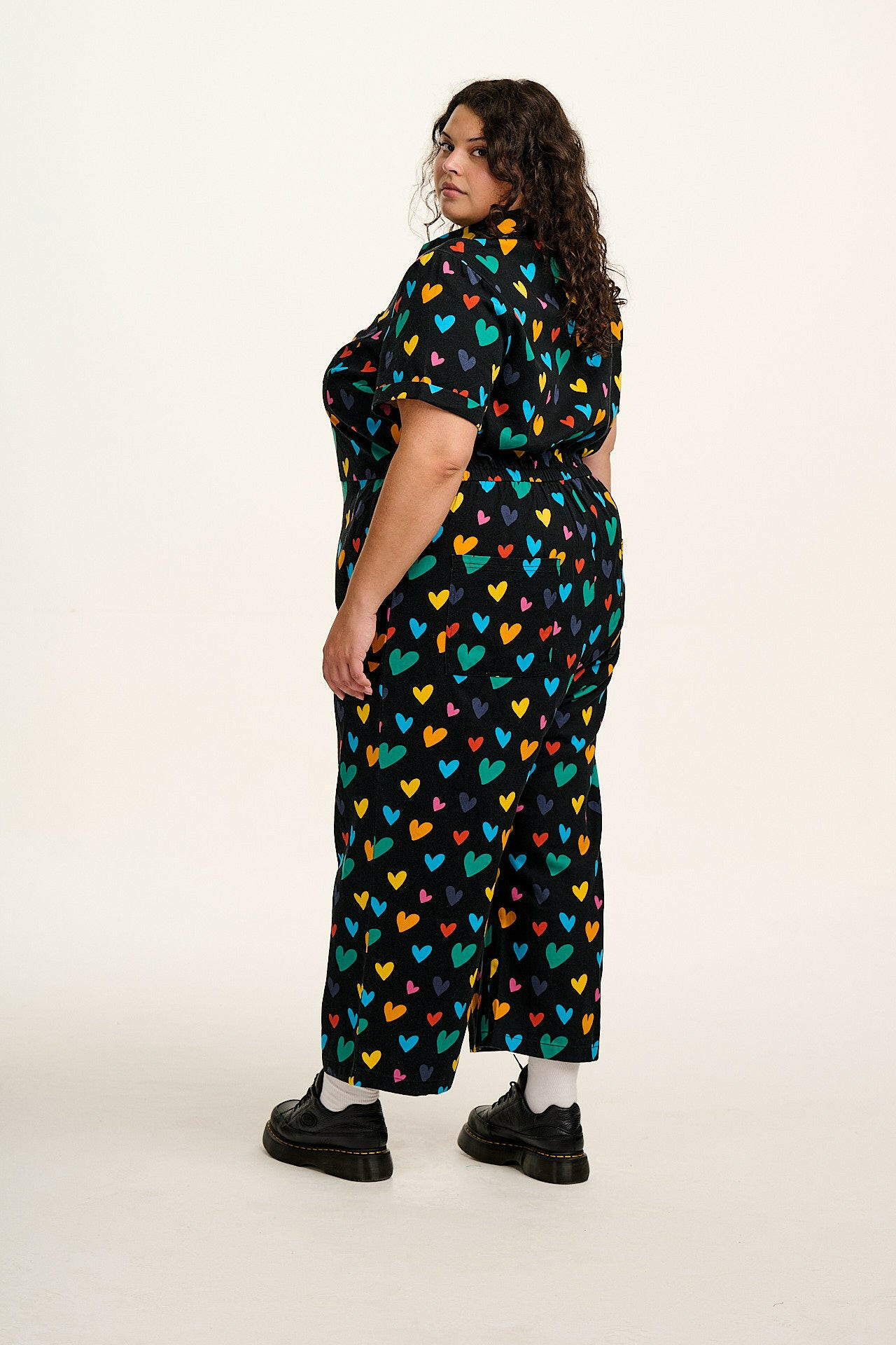 Ragan - Cotton Jumpsuit in Multi Cupid Print