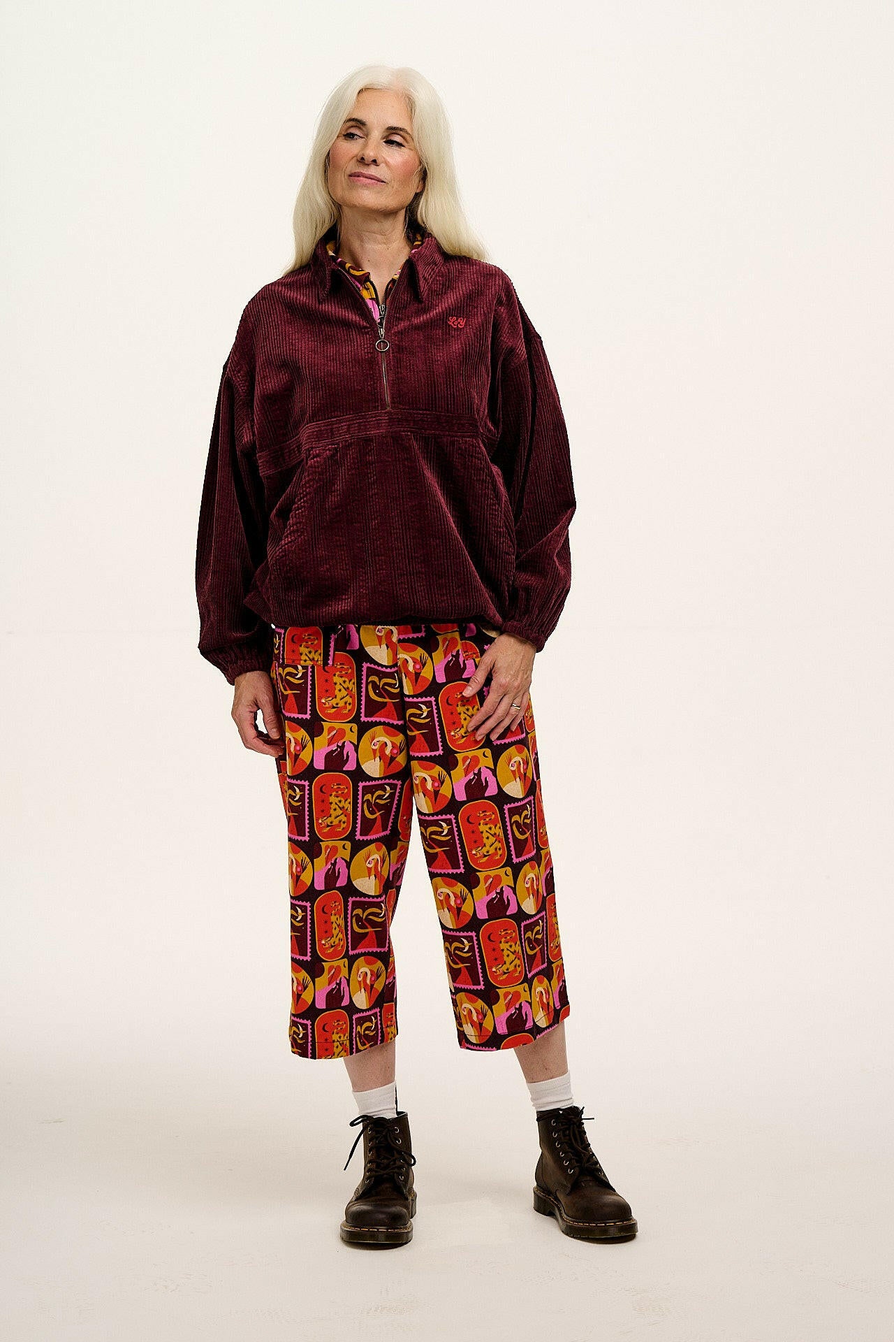 L.E. Ragan - Cotton Jumpsuit in Artist Print by Hugo Alberto