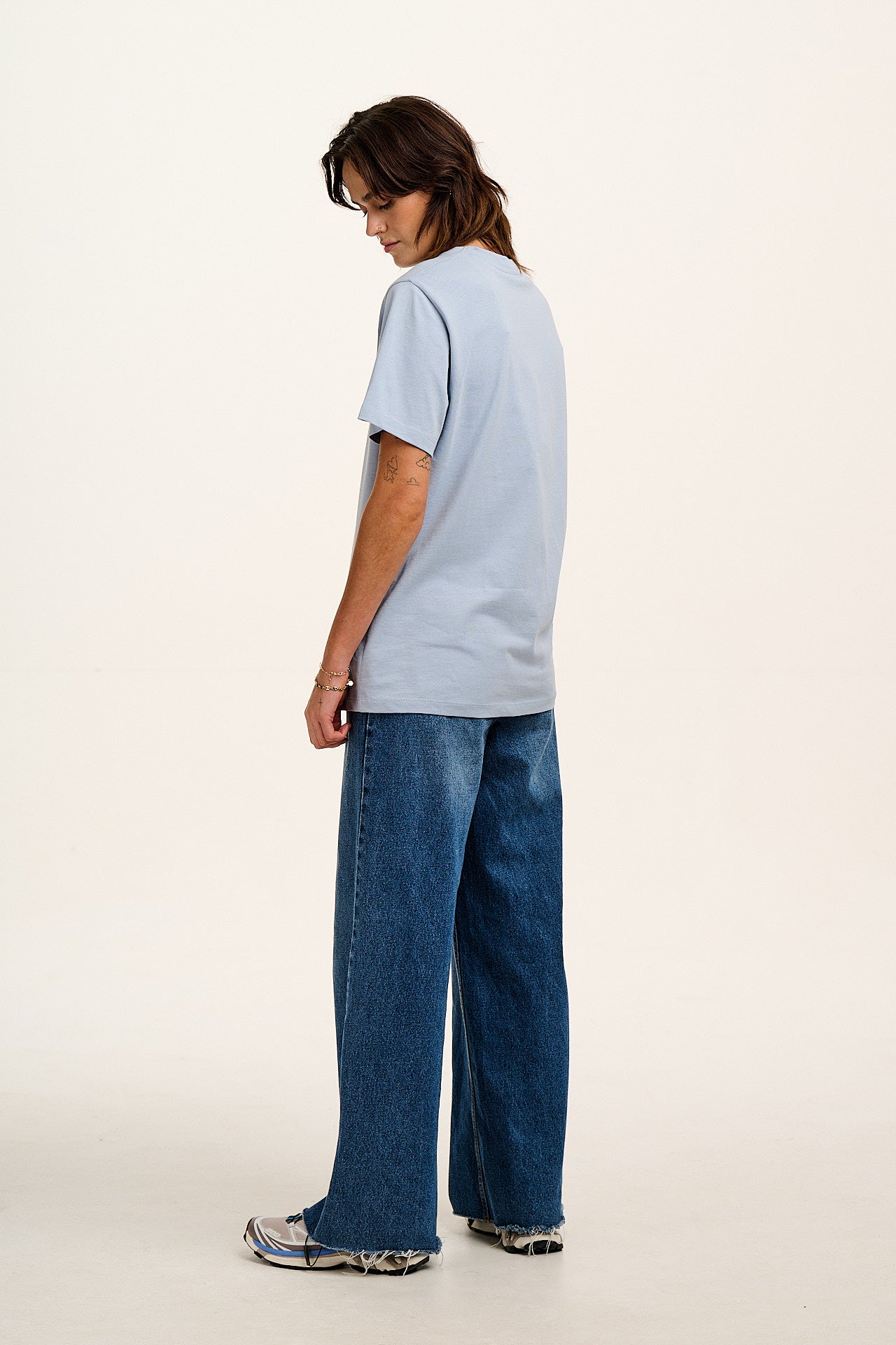 Denver - Cotton T-Shirt in Blue Whale Splash Print