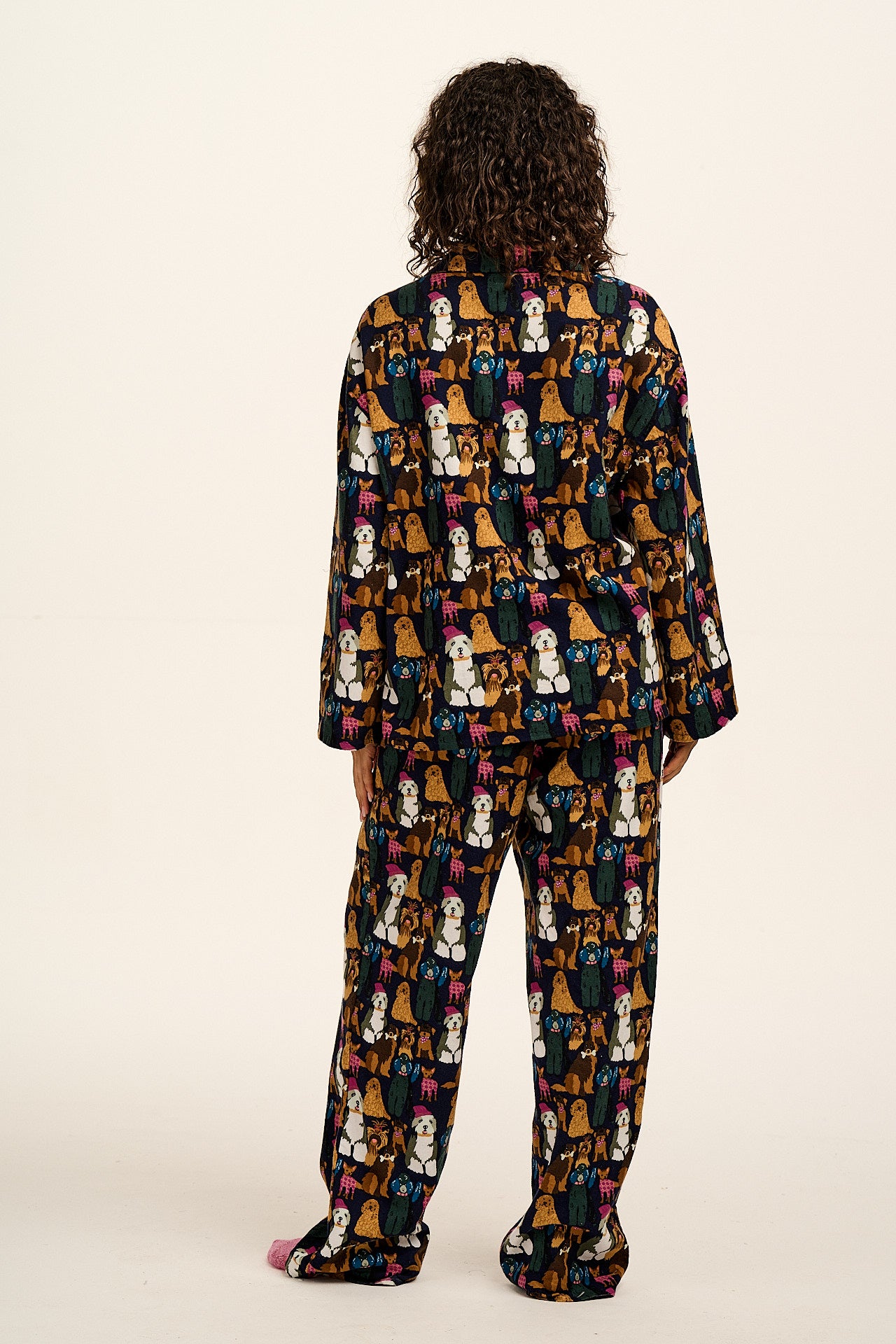 Dreamer - Brushed Cotton Pyjamas Set in Puppy Club