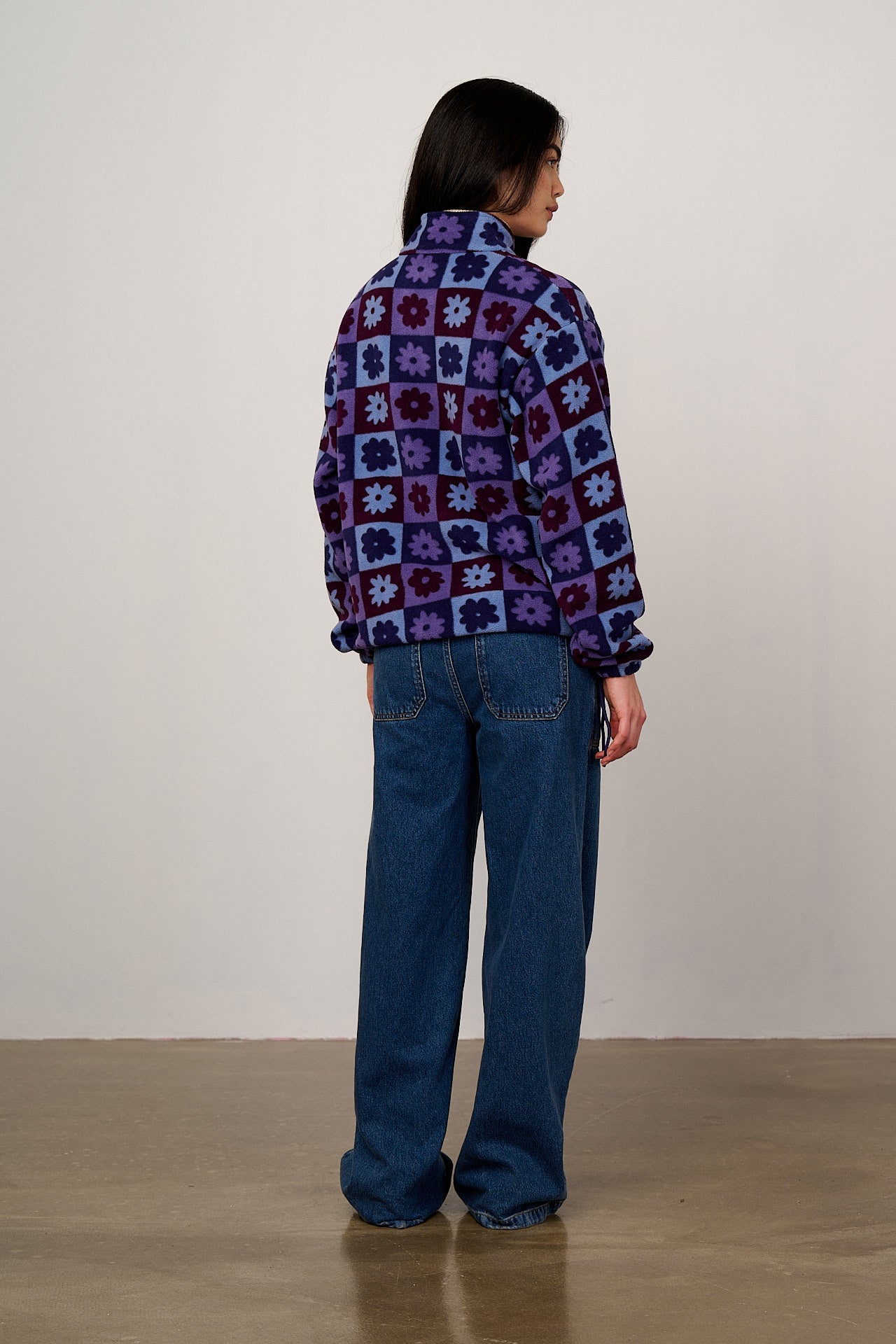 Stevie - Polar Fleece in Delano Check