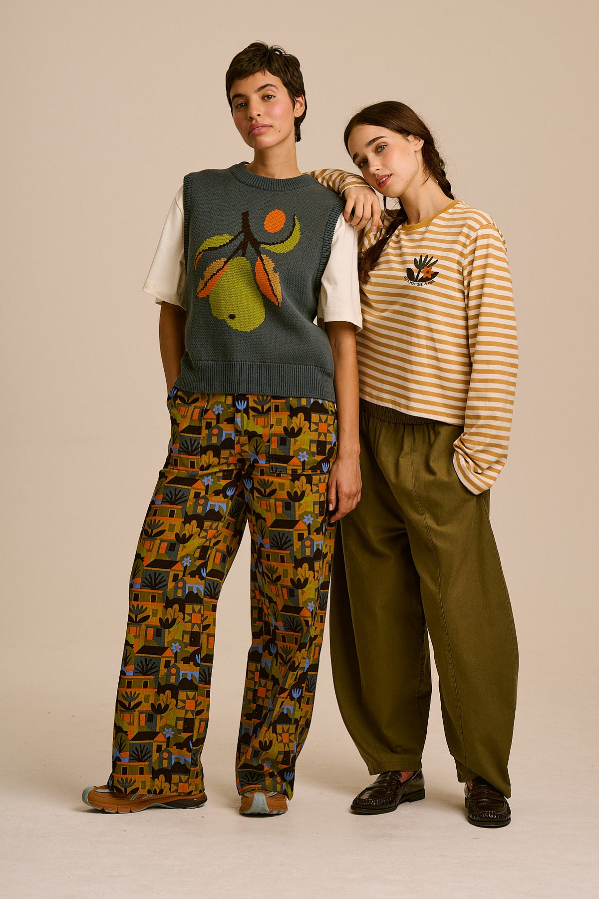 L.E Mio - Organic Cotton T-Shirt in Monique Aimee & Yak