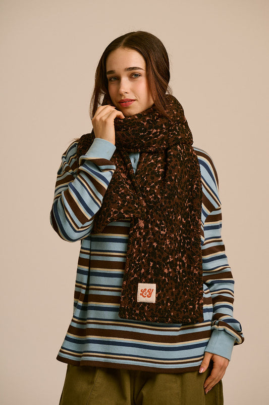 Ola - Borg Scarf Recycled Polyester in Animal