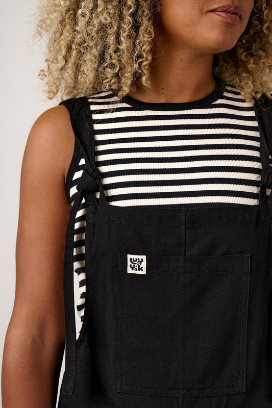 Original - Cotton Dungarees in Black