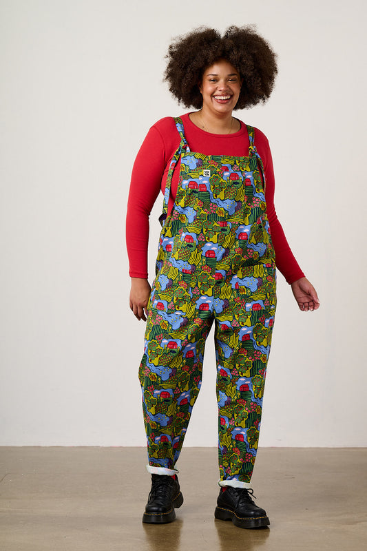 Original - Cotton Twill Dungaree in Farmyard Scene